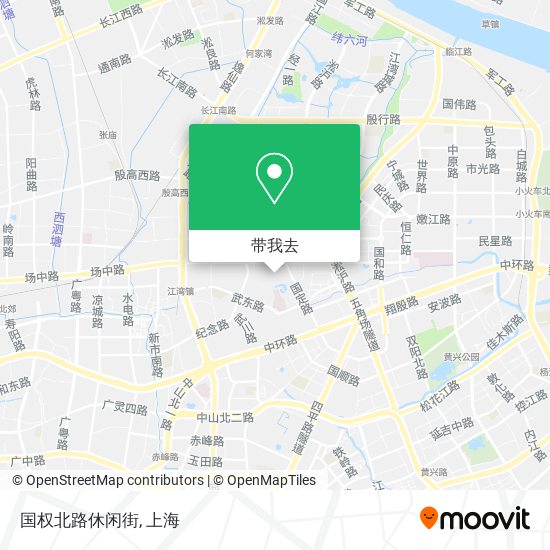 国权北路休闲街地图