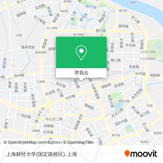 上海财经大学(国定路校区)地图