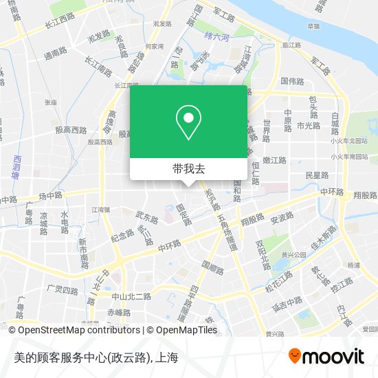 美的顾客服务中心(政云路)地图
