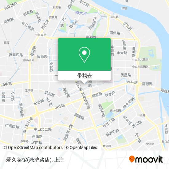 爱久宾馆(淞沪路店)地图
