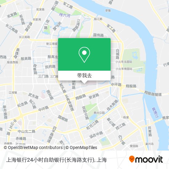 上海银行24小时自助银行(长海路支行)地图