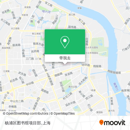 杨浦区图书馆项目部地图