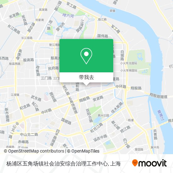 杨浦区五角场镇社会治安综合治理工作中心地图