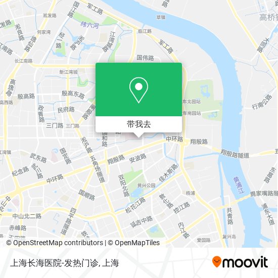 上海长海医院-发热门诊地图