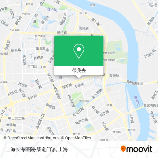 上海长海医院-肠道门诊地图
