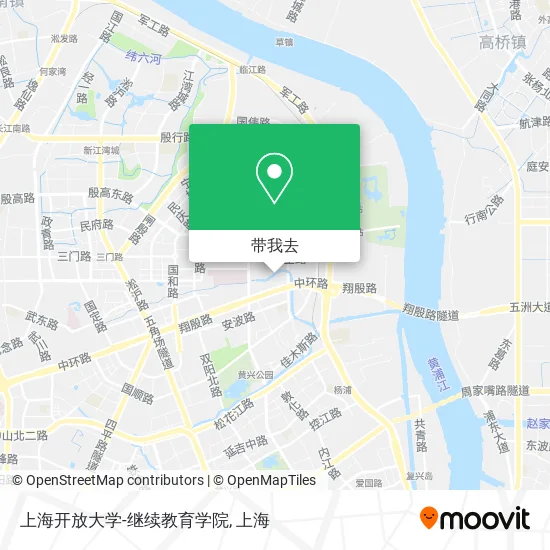 上海开放大学-继续教育学院地图