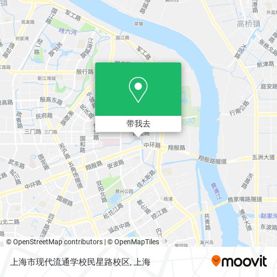 上海市现代流通学校民星路校区地图