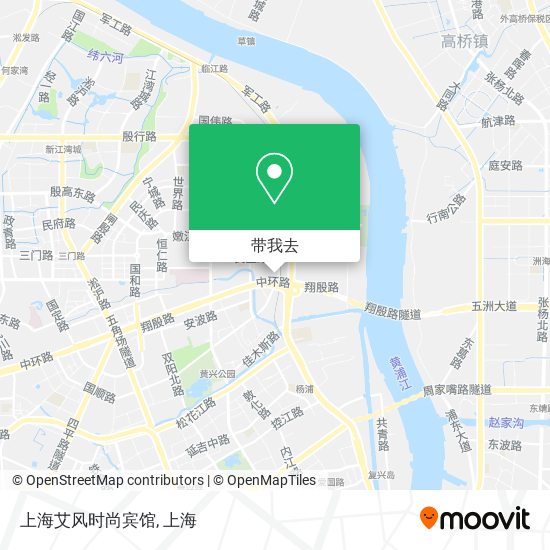 上海艾风时尚宾馆地图
