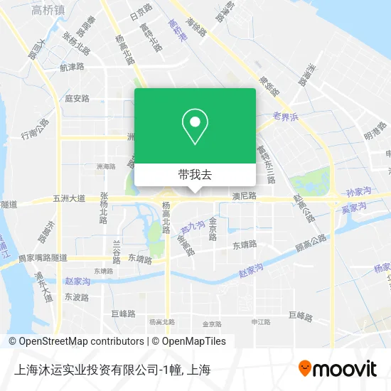 上海沐运实业投资有限公司-1幢地图