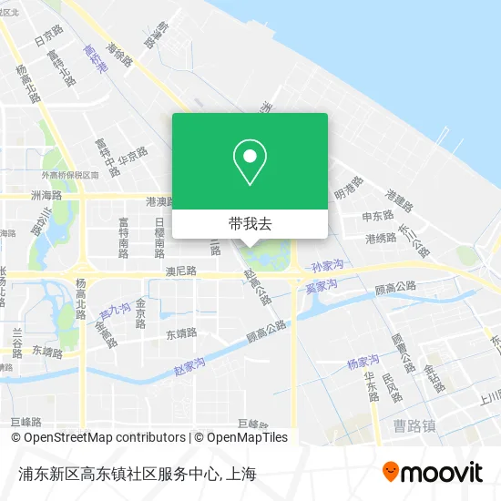 浦东新区高东镇社区服务中心地图