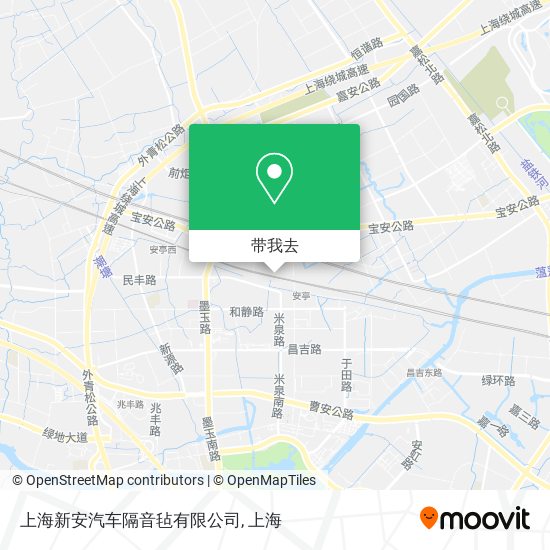 上海新安汽车隔音毡有限公司地图