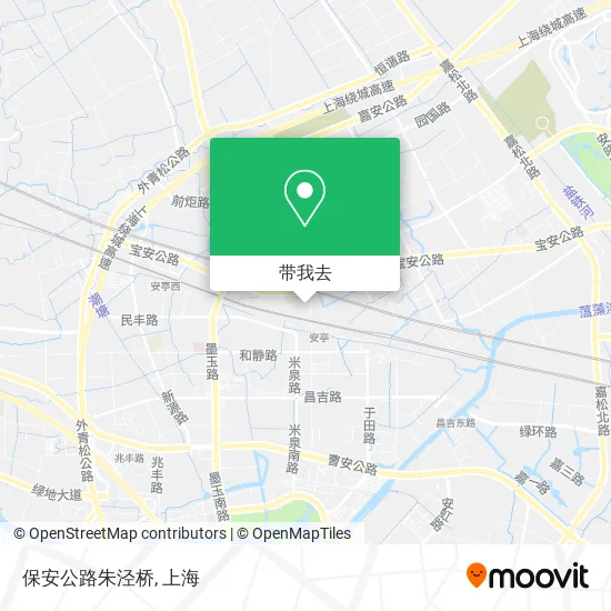 保安公路朱泾桥地图