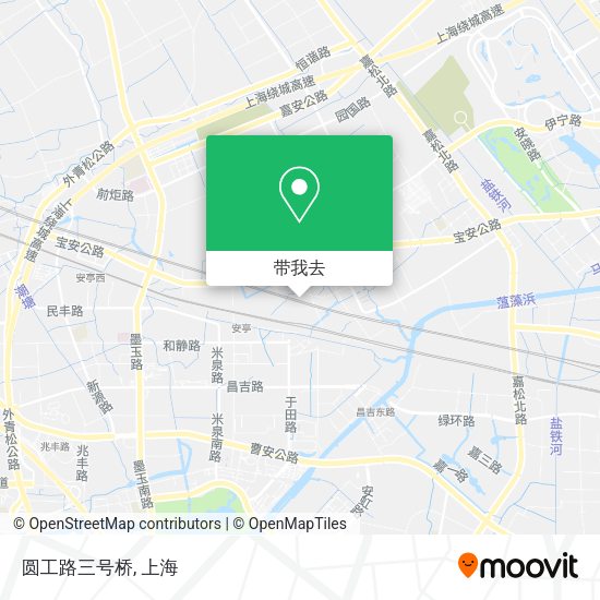 圆工路三号桥地图