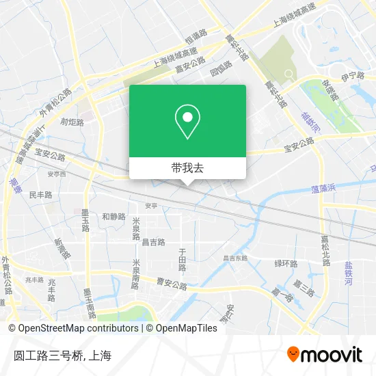 圆工路三号桥地图