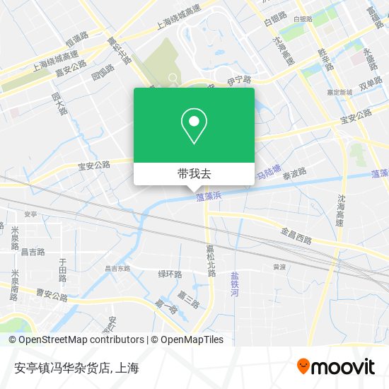 安亭镇冯华杂货店地图