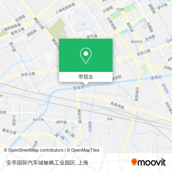 安亭国际汽车城敏枫工业园区地图