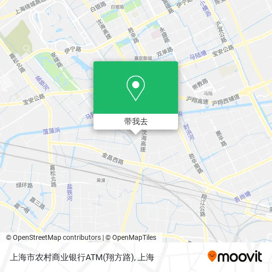 上海市农村商业银行ATM(翔方路)地图