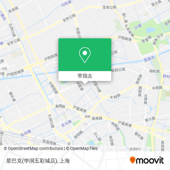 星巴克(华润五彩城店)地图