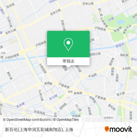 新百伦(上海华润五彩城南翔店)地图