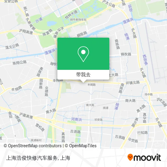 上海浩俊快修汽车服务地图