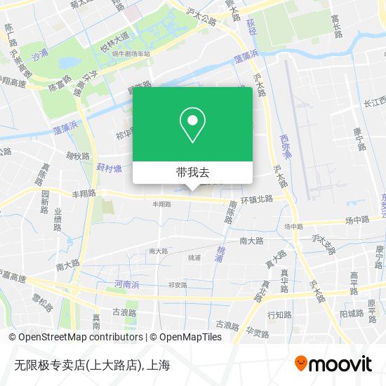 无限极专卖店(上大路店)地图