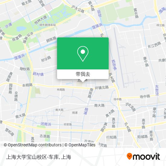 上海大学宝山校区-车库地图