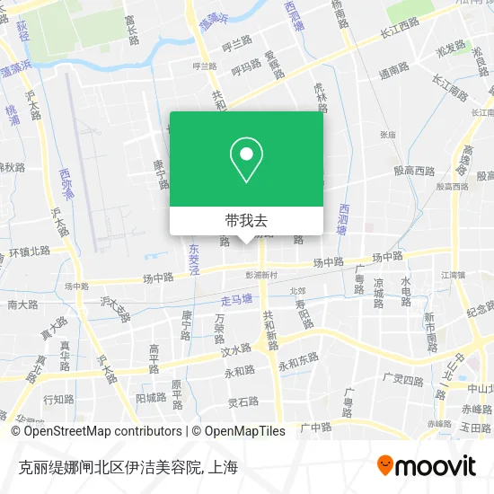 克丽缇娜闸北区伊洁美容院地图