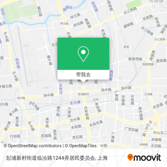 彭浦新村街道临汾路1244弄居民委员会地图