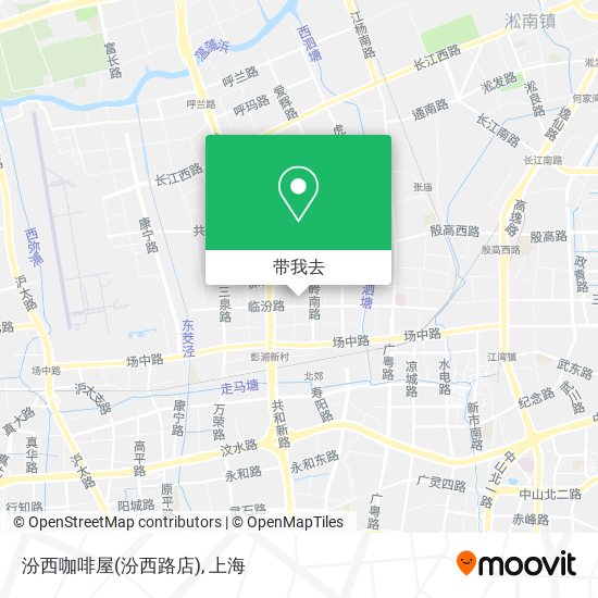 汾西咖啡屋(汾西路店)地图