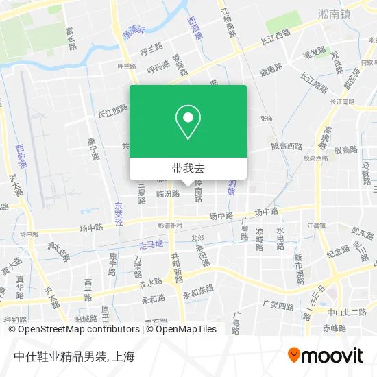 中仕鞋业精品男装地图