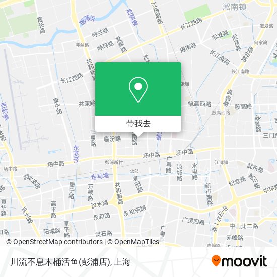 川流不息木桶活鱼(彭浦店)地图