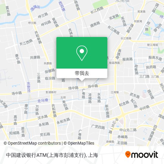 中国建设银行ATM(上海市彭浦支行)地图