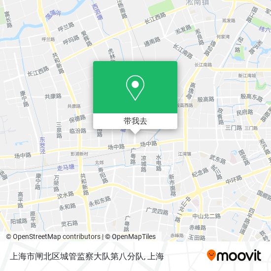 上海市闸北区城管监察大队第八分队地图