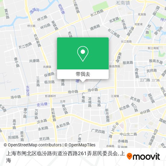上海市闸北区临汾路街道汾西路261弄居民委员会地图