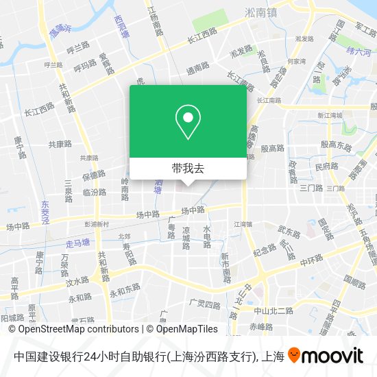 中国建设银行24小时自助银行(上海汾西路支行)地图