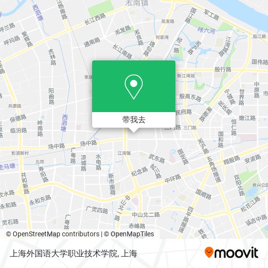 上海外国语大学职业技术学院地图