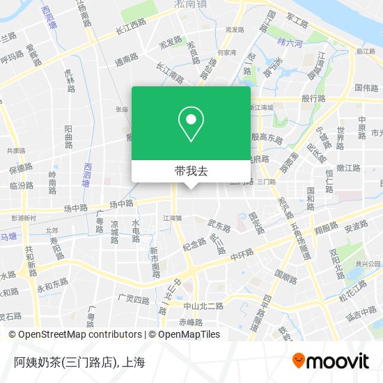 阿姨奶茶(三门路店)地图