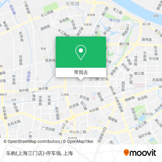 乐购(上海三门店)-停车场地图