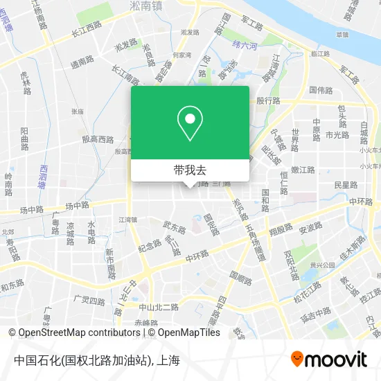 中国石化(国权北路加油站)地图