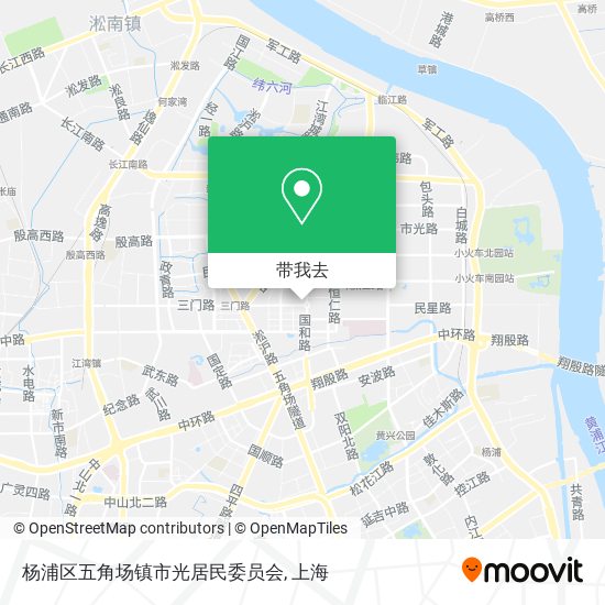 杨浦区五角场镇市光居民委员会地图