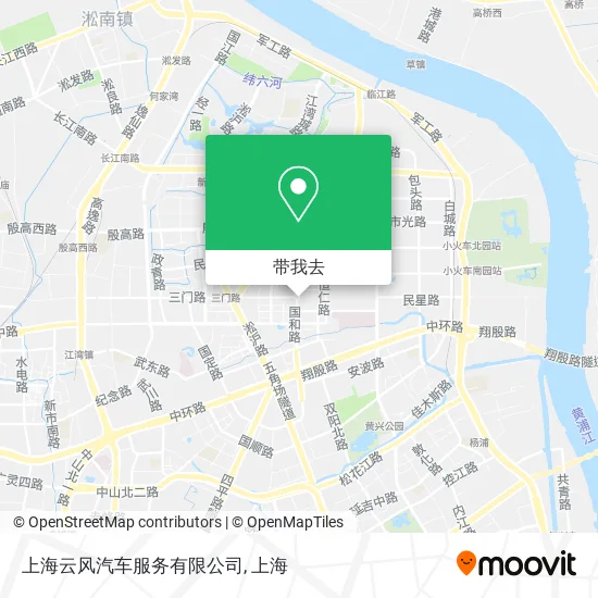 上海云风汽车服务有限公司地图