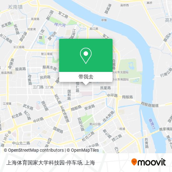 上海体育国家大学科技园-停车场地图