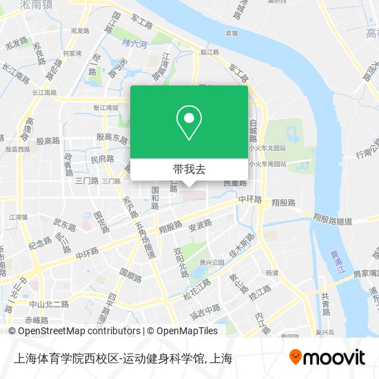 上海体育学院西校区-运动健身科学馆地图
