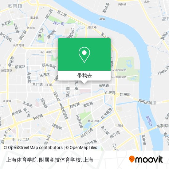 上海体育学院-附属竞技体育学校地图