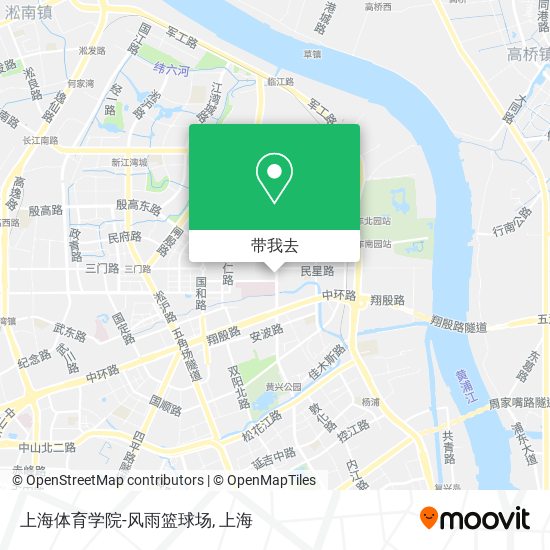 上海体育学院-风雨篮球场地图