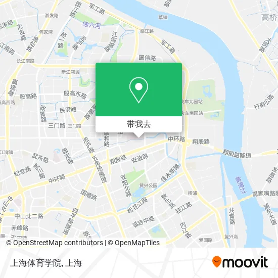 上海体育学院地图