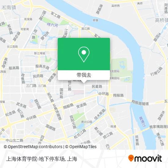 上海体育学院-地下停车场地图