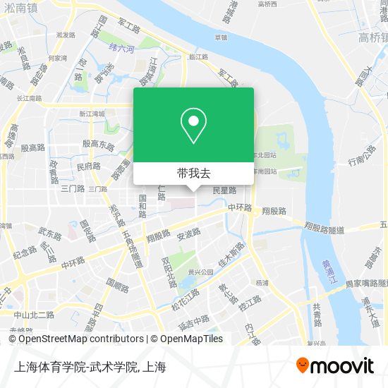 上海体育学院-武术学院地图