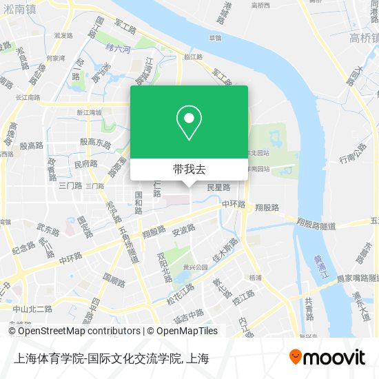 上海体育学院-国际文化交流学院地图