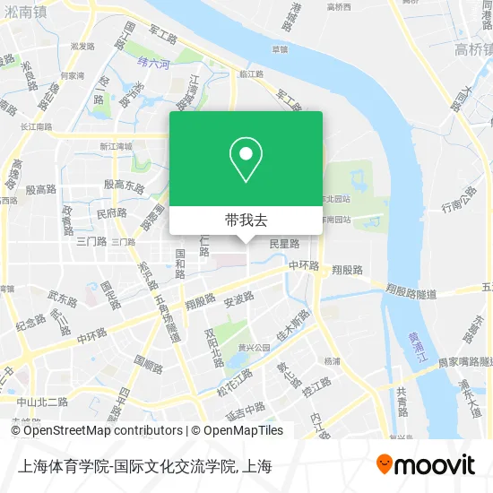 上海体育学院-国际文化交流学院地图
